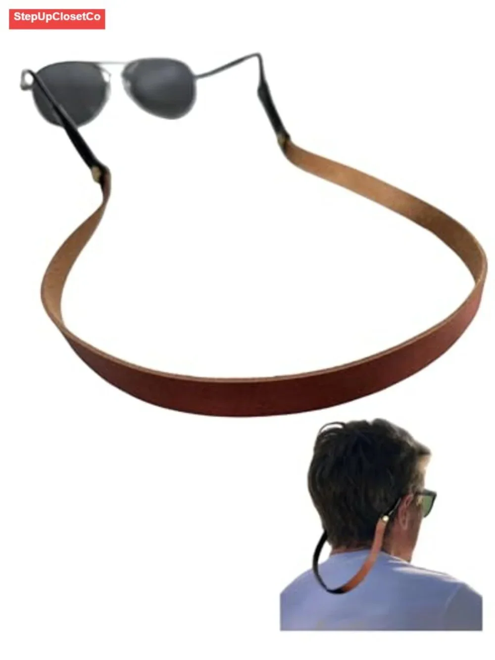 Handmade Full Grain Leather Eyeglass Retainer Strap Universal